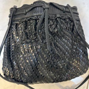 Black Leather Crossbody Bag